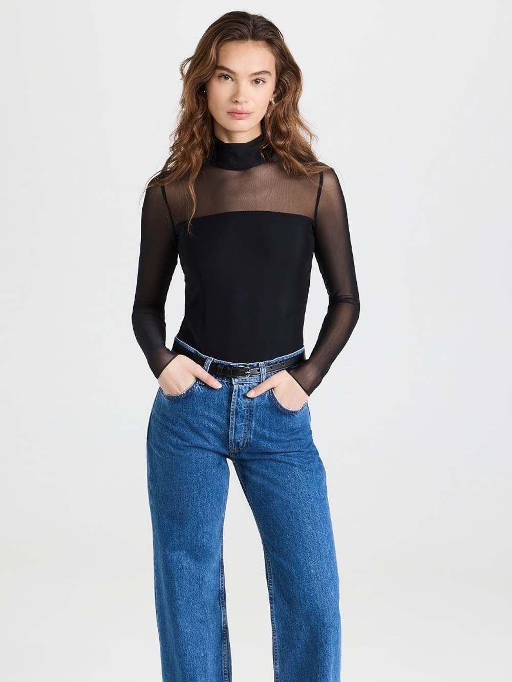 ✨ COMMANDO Sheer Turtleneck Bodysuit - Size S